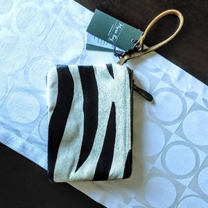 New Leather Hairon Wristlet